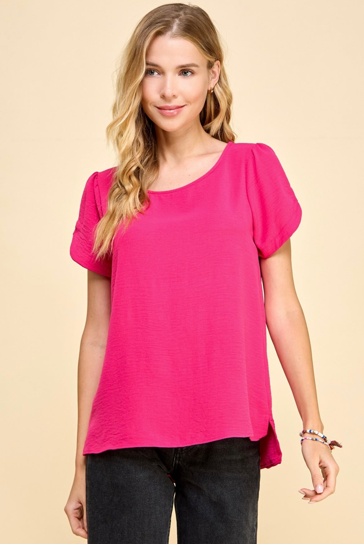Hot pink shirt