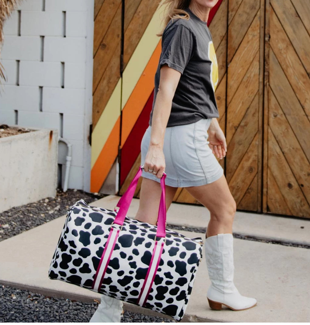 Cow print Weekender Bag