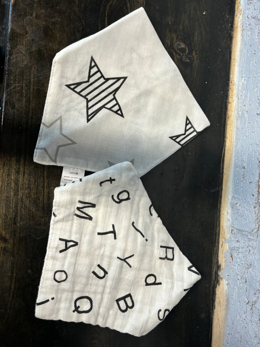 Letters and Stars Bib