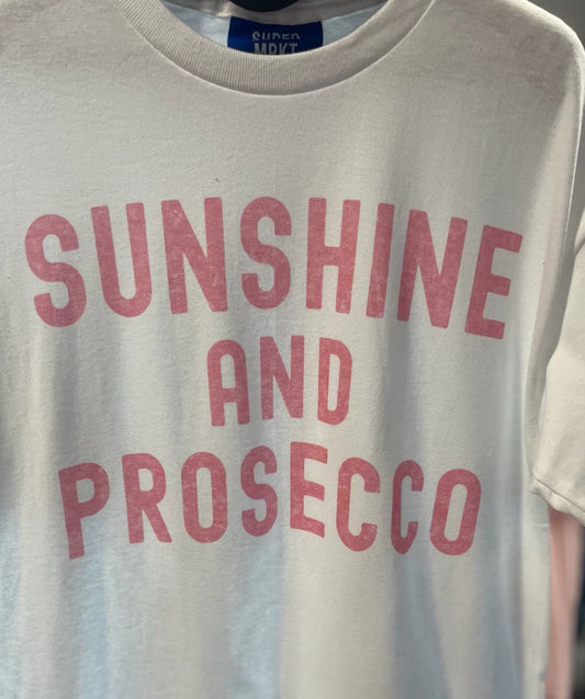 Sunshine and Prosecco oversized Graphic Tee
