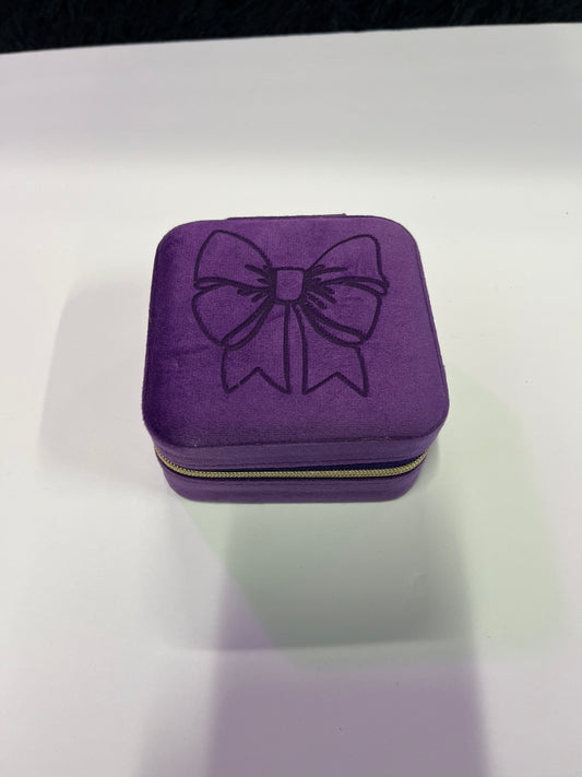 Purple Bow Jewelry case