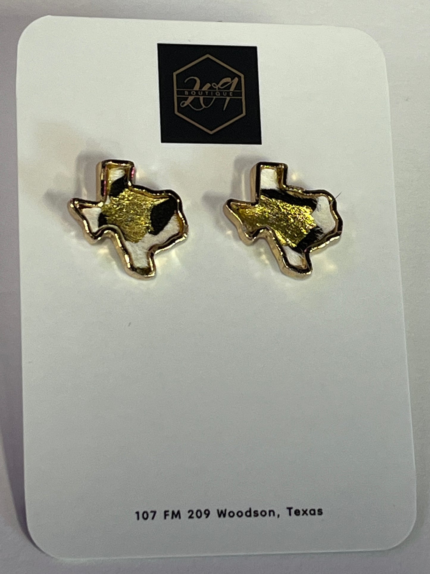Animal Print Texas Earrings