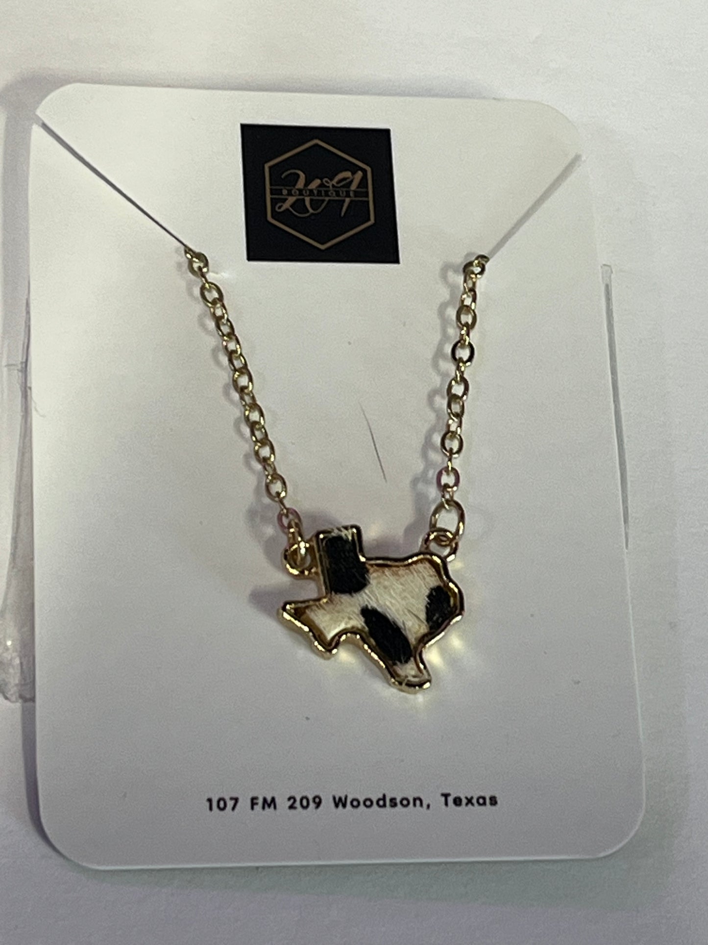 Animal Print Texas Necklace