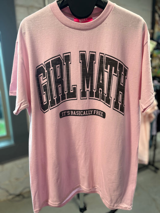 Girl Math Oversized Tee