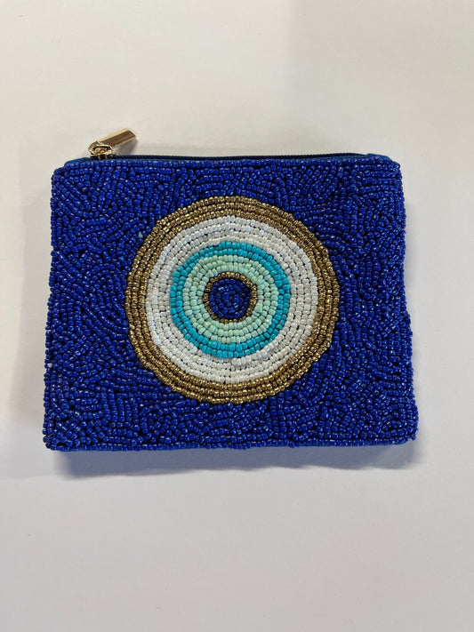 Blue Circle Coin Bag