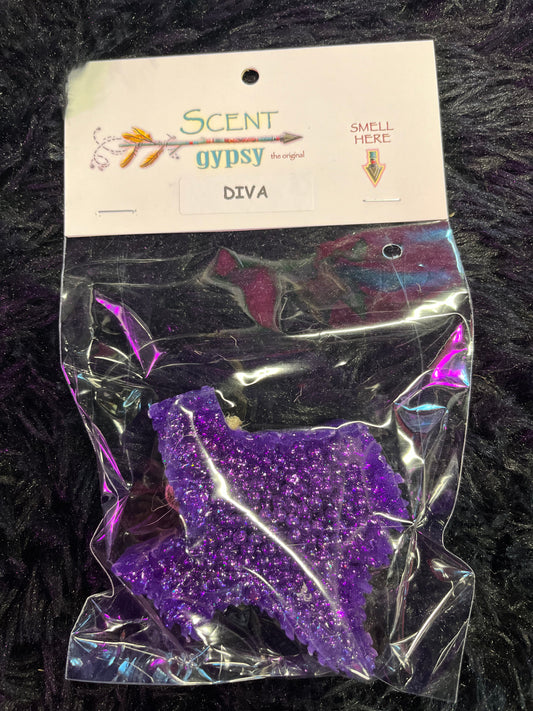 Diva Purple Texas Car Freshener