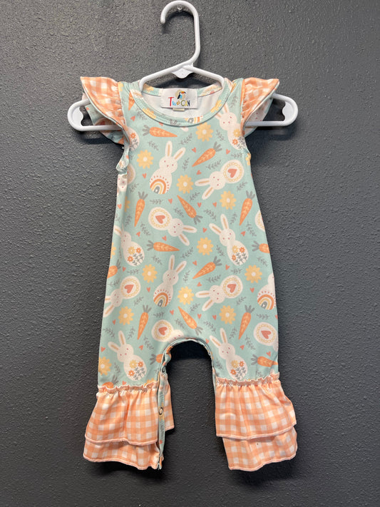 Bunnies & Carrots Infant Romper