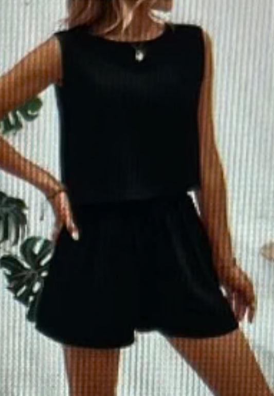 Black linen Set