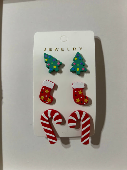 Candy Cane earring set