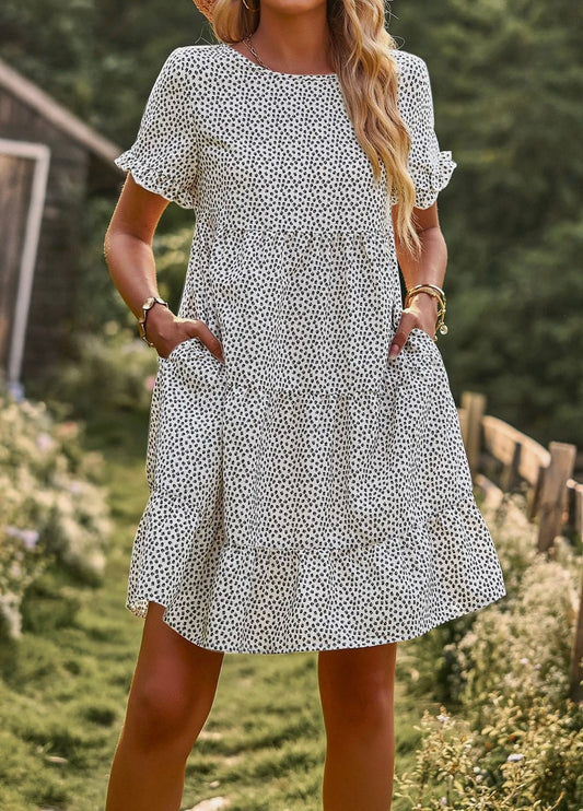 Dotted mini dress