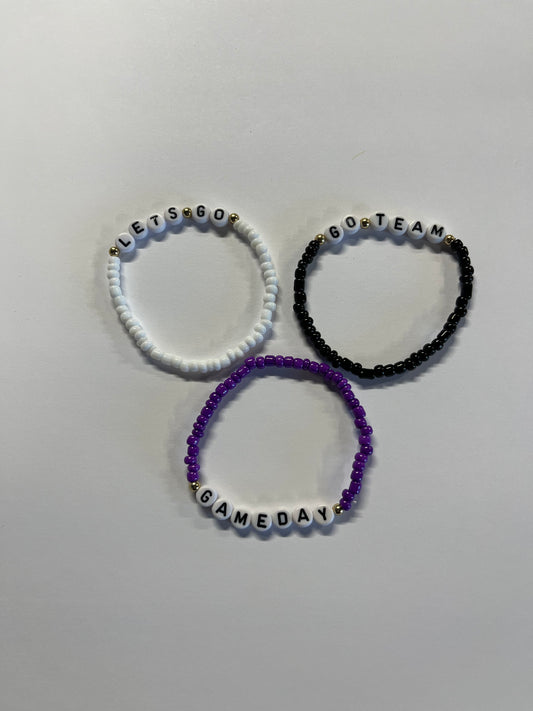 Game Day Beaded Bracelet
