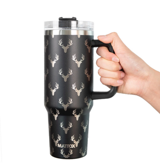 Deer Print 40oz Tumbler