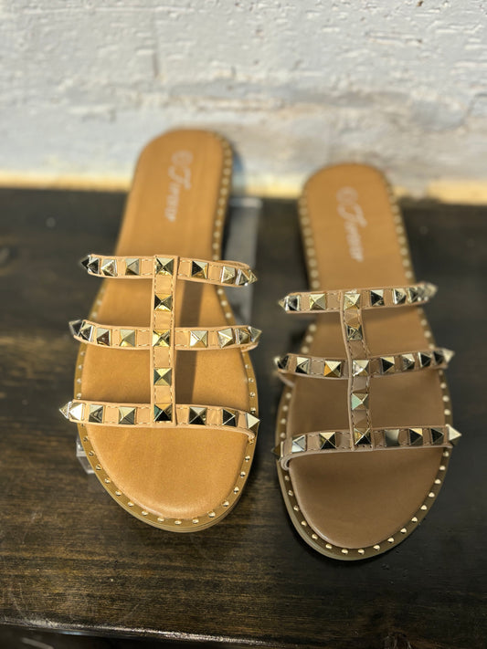 Tan Studded Sandel
