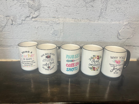 Coffee mugs