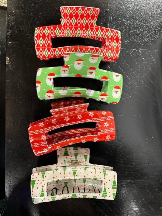 Christmas Claw Clip