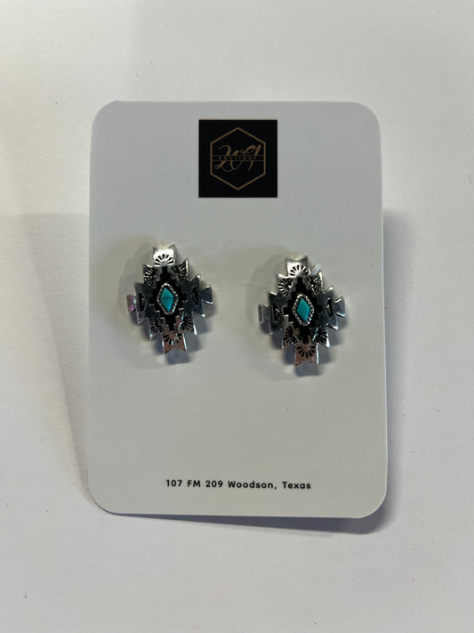 Concho earrings