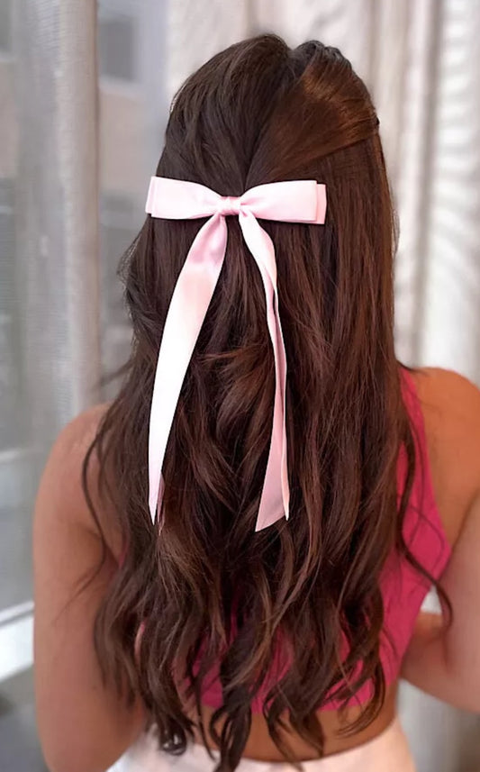 Pink Satin Bow