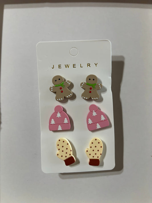 Mittens earring set