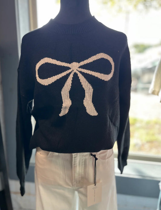 Black Bow Sweater