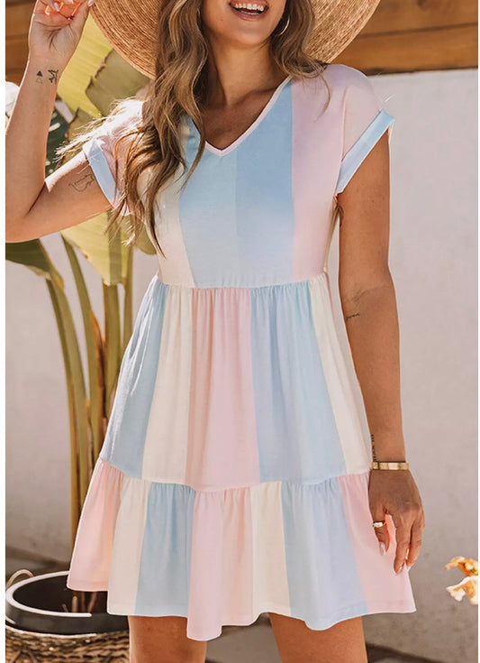 Ari Multicolored Mini Dress