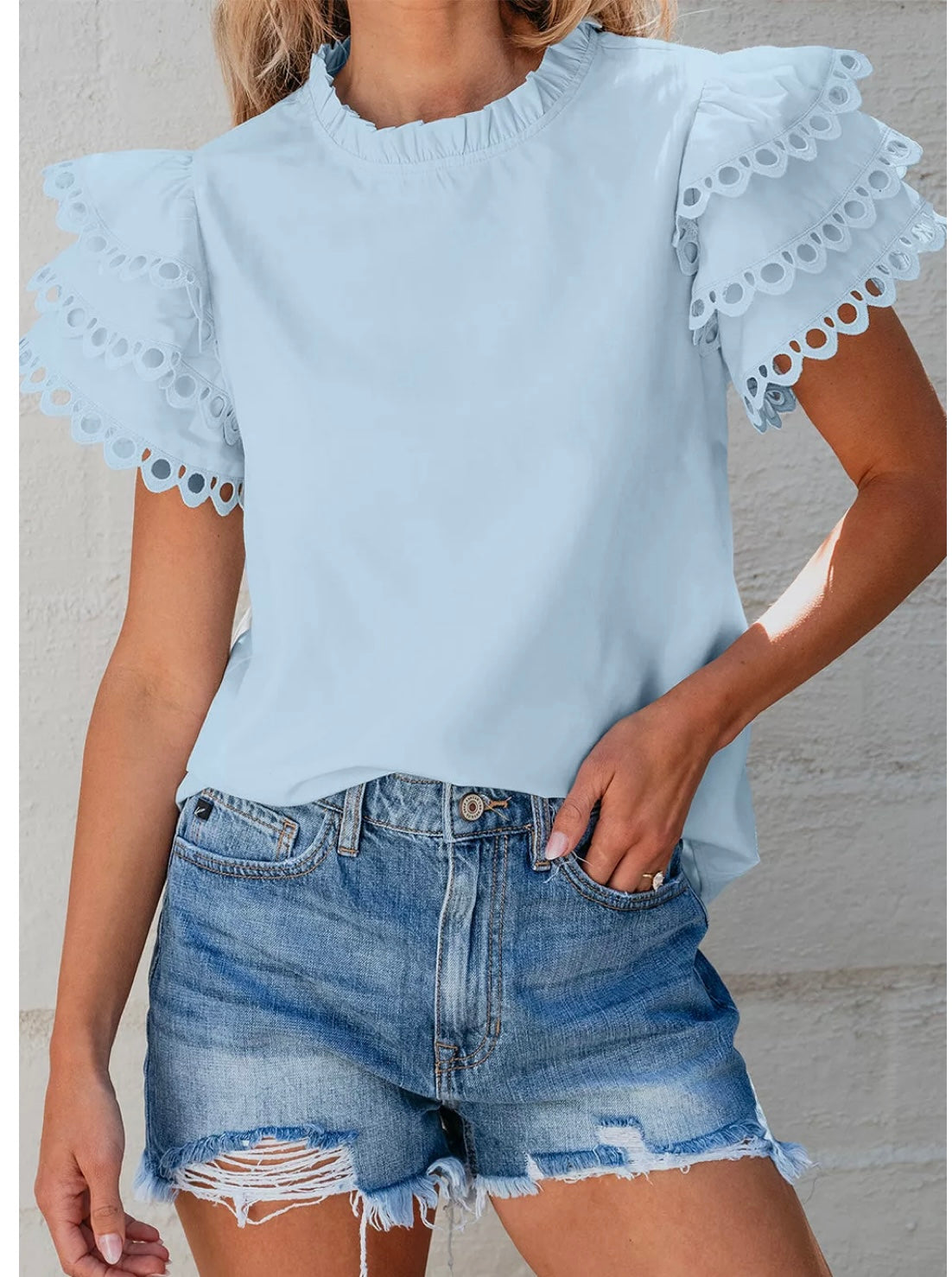 Layered RicRac Cap Sleeve