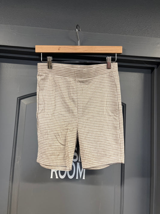 Houndstooth Biker Shorts