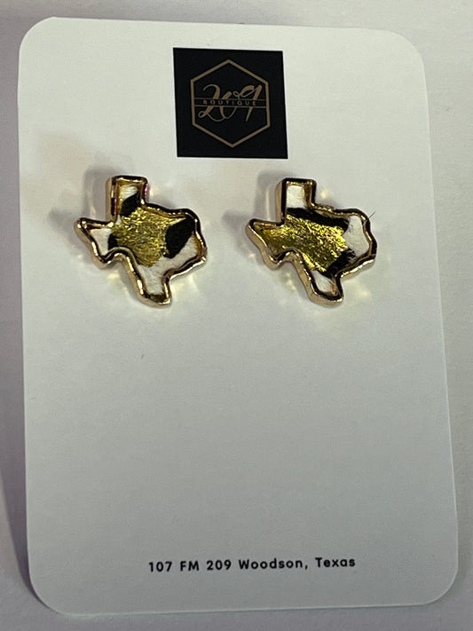 Animal Print Texas Earrings