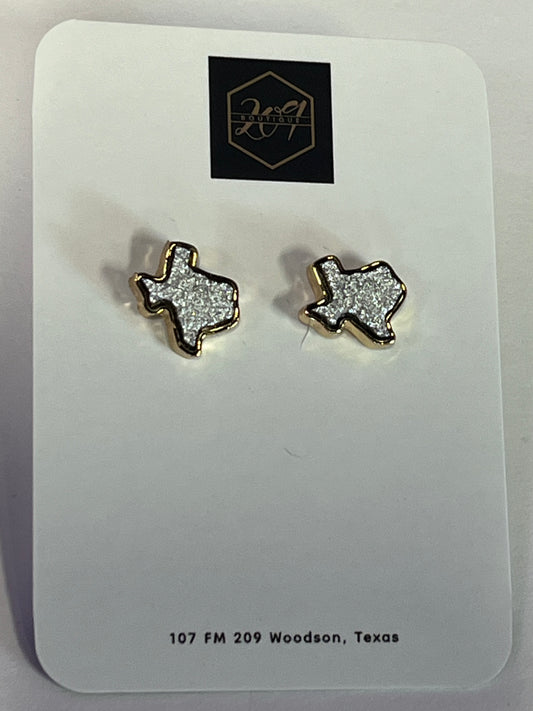 Silver Texas Earrings