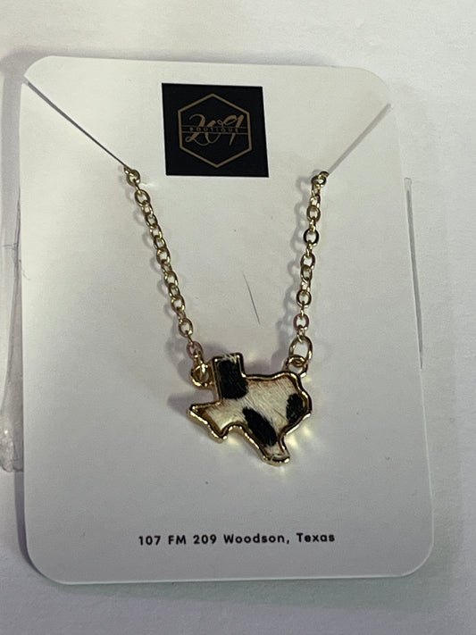 Animal Print Texas Necklace