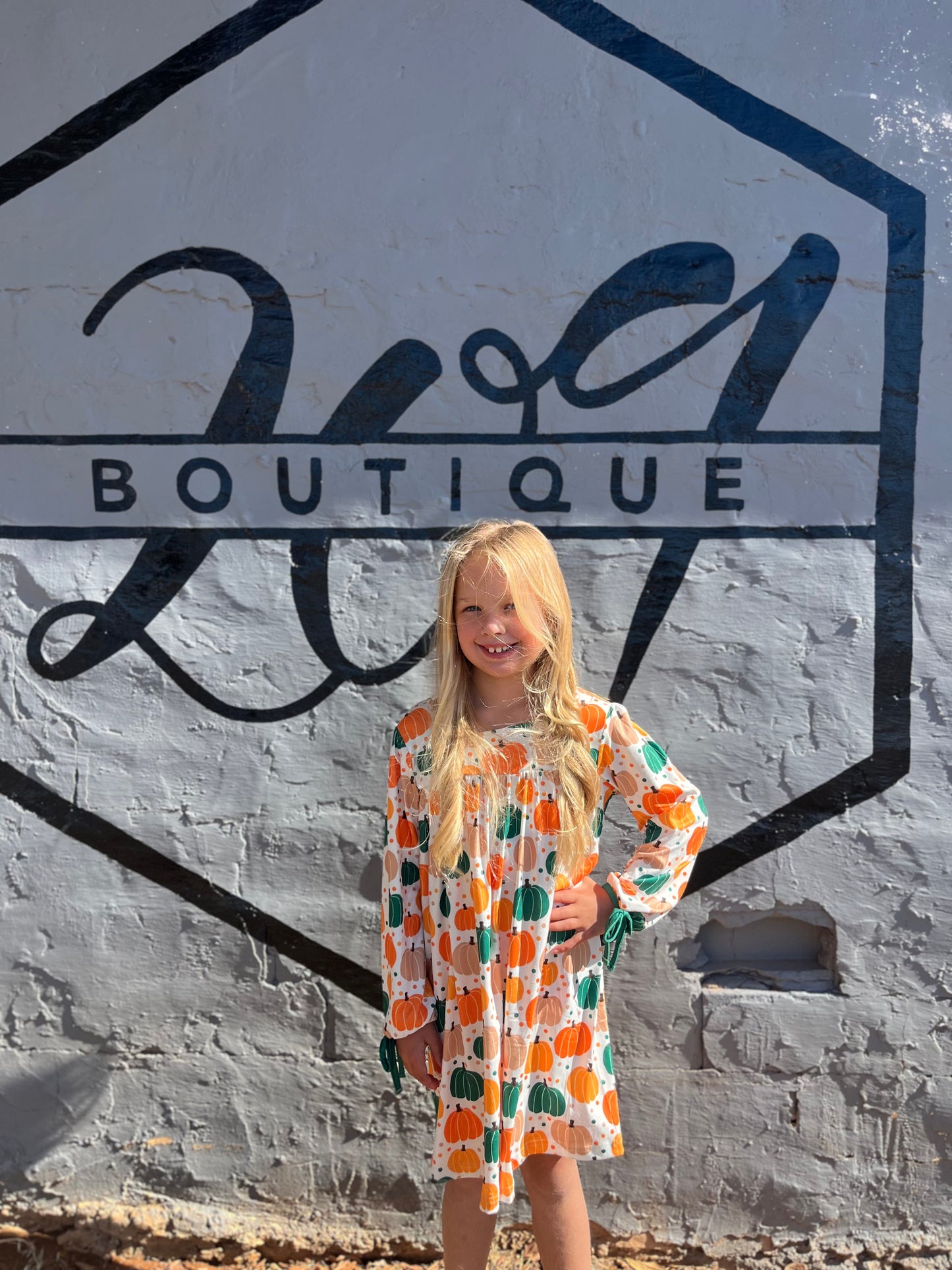 Orange and Green Pumpkin Dress