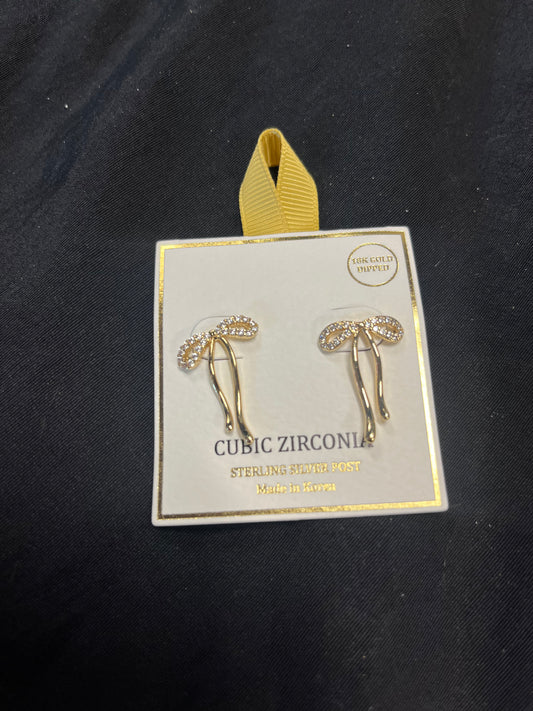 Gold Bow Earrings